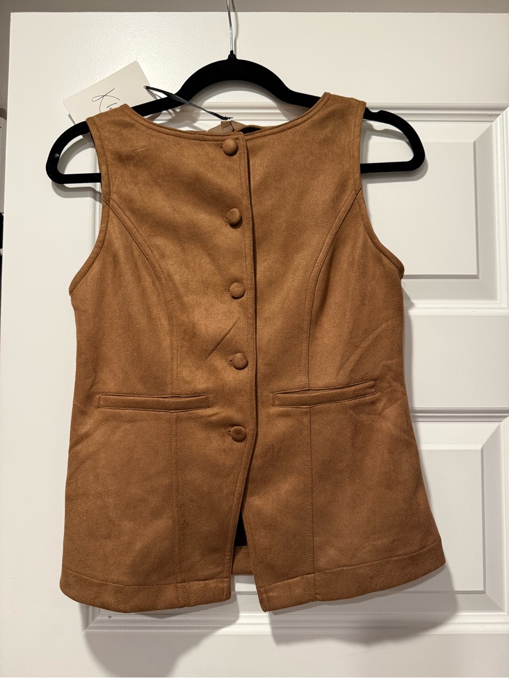 NWT Chestnut Suede Vest and Shorts